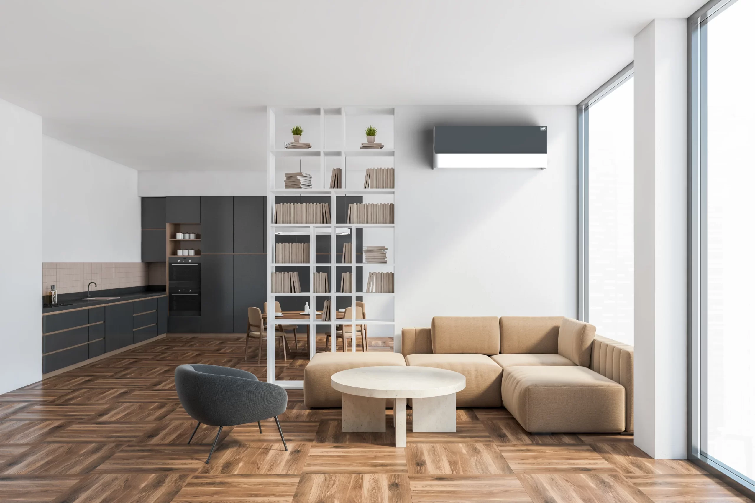 climatizzatore moderno installato in casa