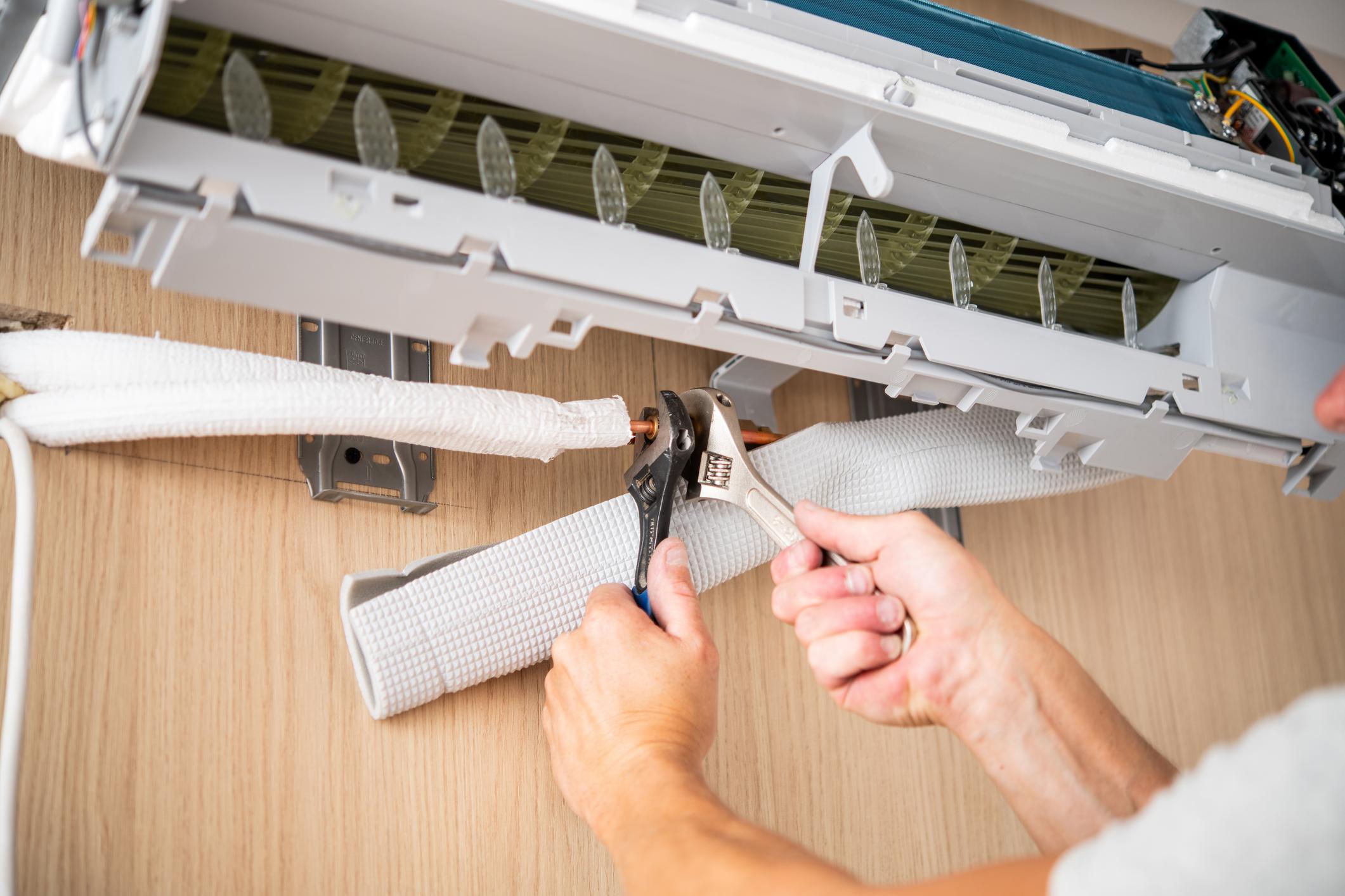 impianto climatizzazione casa moderna